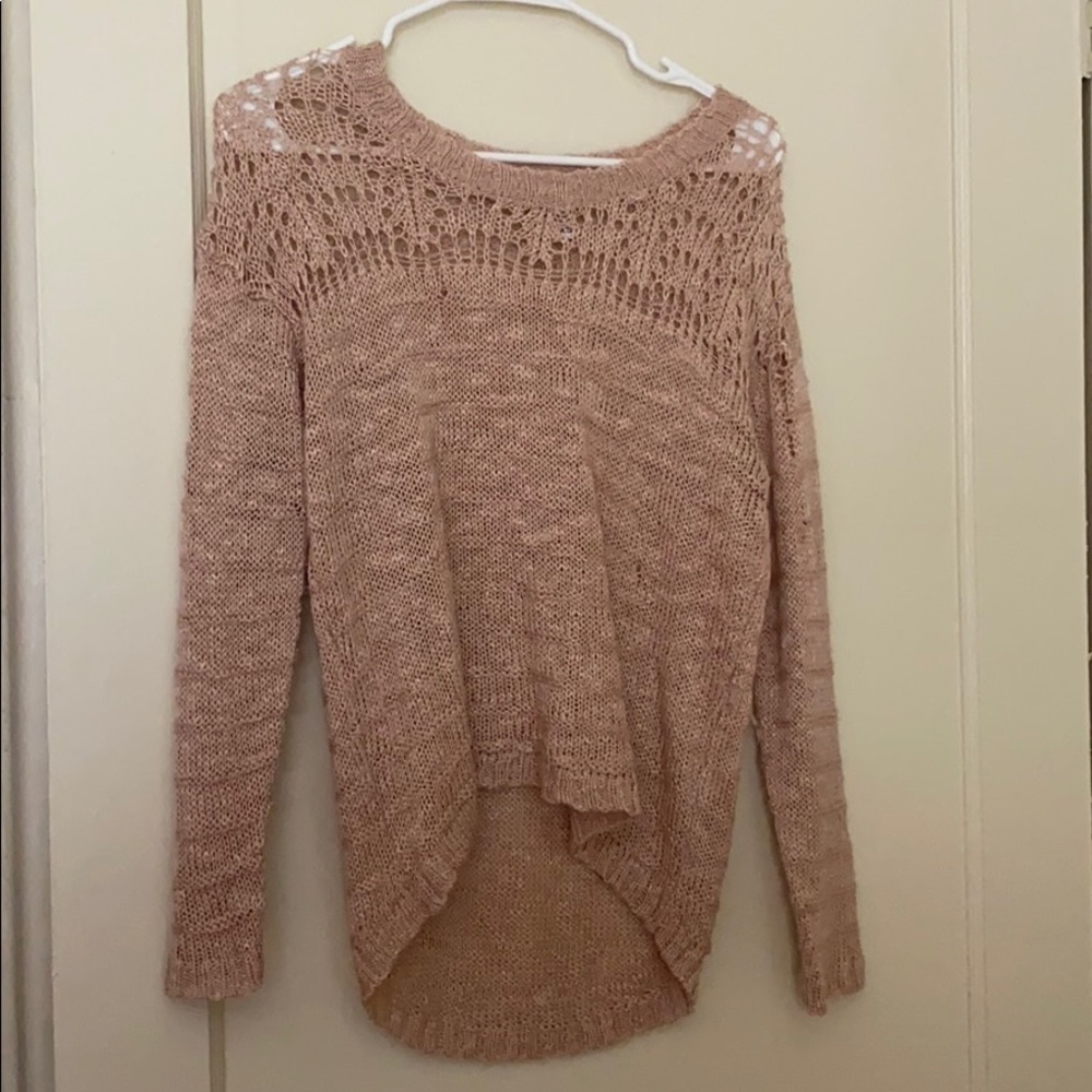 2 for $15 American Rag pink hi low crewneck